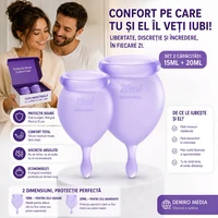 Satisfyer Feel Good Menstrual Cup Set Lila