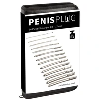 Set 14 Dilatatoare Oțel Inoxidabil cu Etui Organizator Argintiu