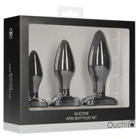 Set 3 Dopuri Anale Apex Negru