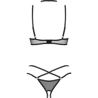 Set 3 Piese Obsessive Donarella Negru XS-S