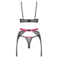 Set 3 Piese Obsessive Novenes Negru XS-S