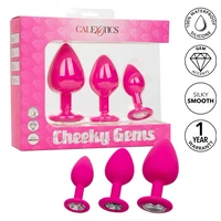 Set 3 Plug-uri Cheeky Gems Roz
