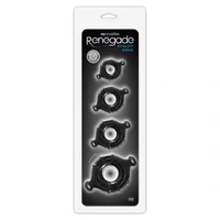 Set 4 Inele Penis Renegade Vitality Rings Negru