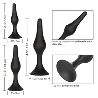Set Anal Plug Silicone Anal Starter Negru
