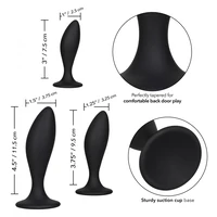 Set Anal Plug Silicone CalExotics Negru