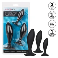 Set Anal Plug Silicone CalExotics Negru