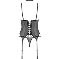 Set Corset Obsessive Donarella Negru XS-S