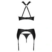 Set Din Piele Passion Hima Negru L-XL