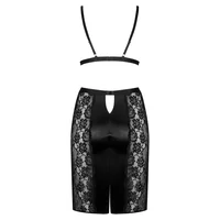 Set Fustă Și Sutien Obsessive Blanita Negru S-M