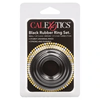 Set Inele Penis Rubber Negru