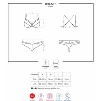 Set Obsessive 860-SET Roșu S-M