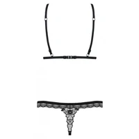 Set Obsessive 865-SET Negru L-XL
