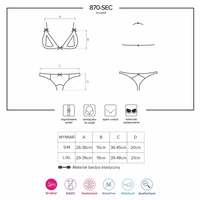 Set Obsessive 870-SEC Roșu S-M