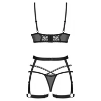 Set Obsessive Blomentis Negru XS-S