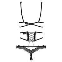 Set Obsessive Bravele Negru L-XL