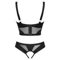 Set Obsessive Chic Amoria 2 Piese Decupat Negru XS-S