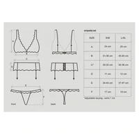 Set Obsessive Emperita Negru S-M