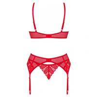 Set Obsessive Ingridia 3 Piese Roșu XS-S