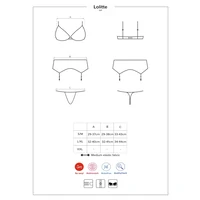 Set Obsessive Lolitte Negru S-M