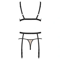 Set Obsessive Nudelia Noir Bej S-M