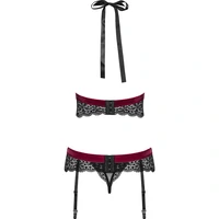 Set Obsessive Rossita Negru S-M