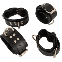 Set Restricții Pentru Pat H Belt și Cătușe Negru