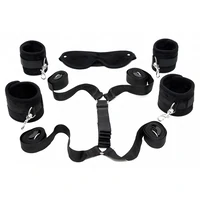 Set Soft Bondage Under the Mattress Soft Restraint Negru