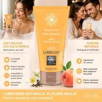 Shiatsu Lubrifiant Comestibil Ceai Alb Piersică 75 ml