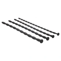 Silicone Spiral Plug Set Advanced Urethral Sounding Negru