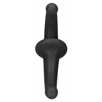 Silicone Strapless Strapon Negru