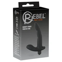 Stimulator Prostată Finger Rebel Naughty Negru