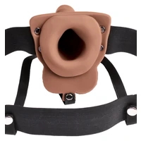 Strap On Hollow Rechargeable Fetish Fantasy 18 cm Caramel