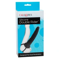Strap-On Silicone Double Rider Negru