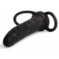 Strap-On Stimulare Anală Double Prober Negru