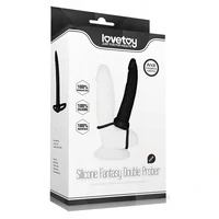 Strap-On Stimulare Anală Double Prober Negru