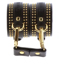 Studded Wrist Cuffs Set Negru