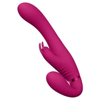 Suki Vibrating Strapless Strap-on Rabbit Roz