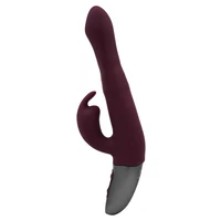 Titanz NMC 21.5cm — 10 Vibrații + 10 Rotații, Reîncărcabil Roșu