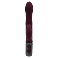 Titanz NMC 21.5cm — 10 Vibrații + 10 Rotații, Reîncărcabil Roșu