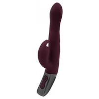 Titanz NMC 21.5cm — 10 Vibrații + 10 Rotații, Reîncărcabil Roșu