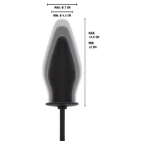 ToyJoy Dop Anal Gonflabil Negru 11cm