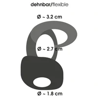 Triple Ring Inel Penis și Scrot Negru
