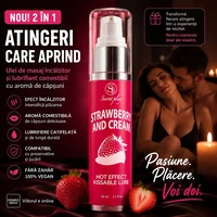 Ulei Masaj 2in1 Hot Effect Kissable Căpșuni 50ml