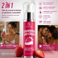 Ulei Masaj 2in1 Hot Effect Kissable Căpșuni 50ml