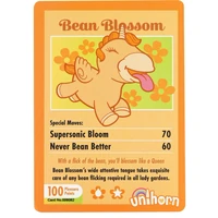 Unihorn Bean Blossom: Vibrator Mini 10+10 Reîncărcabil Galben