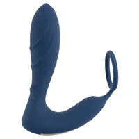 Vibrating Prostate Plug With Ring Albastru