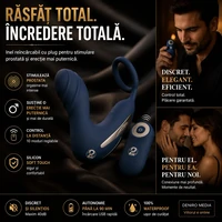 Vibrating Prostate Plug With Ring Albastru