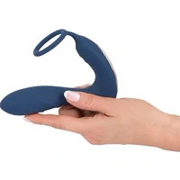 Vibrating Prostate Plug With Ring Albastru