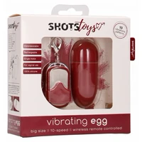Vibrator 10 Speed Remote Egg Big Roșu