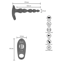 Vibrator Anal ELIXER Double Albastru